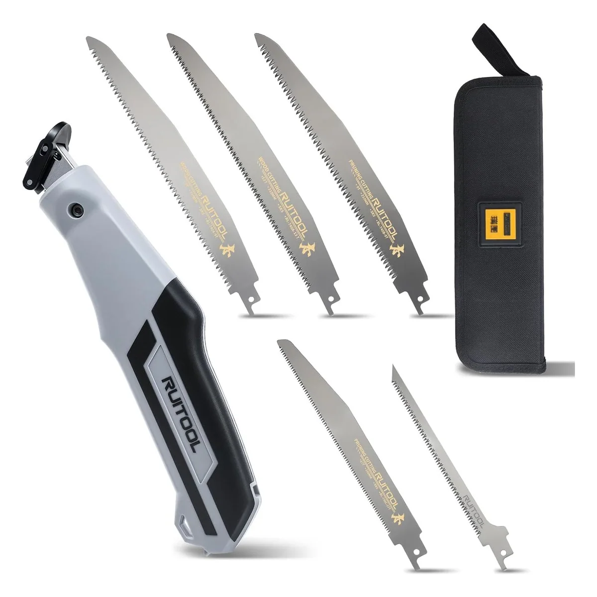 RUITOOL Multi-Blade Hand Saw with 5 Quick-Change Blades