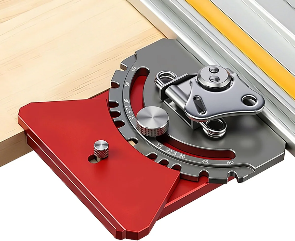 RUITOOL Adjustable Track Saw Square with 6 Angle Stops